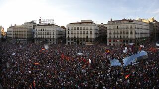 Aquí las imágenes de las protestas de los españoles contra la monarquía