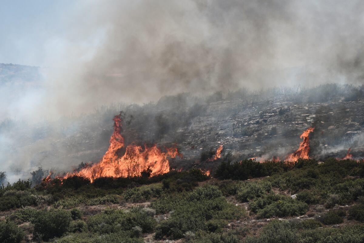 Incendio en Grecia. (Foto: AFP)