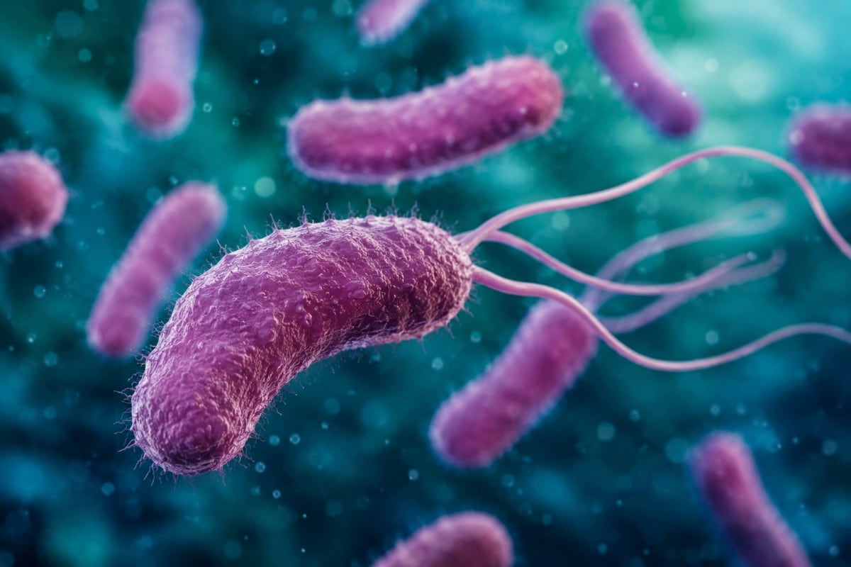 Vibrio vulnificus, conocida coloquialmente como "bacteria carnívora", ingresa al cuerpo a través del consumo de mariscos crudos (especialmente ostras) o por la exposición de heridas abiertas al agua salada. (Foto: Imagen creada por El Comercio MAG usando Gemini)