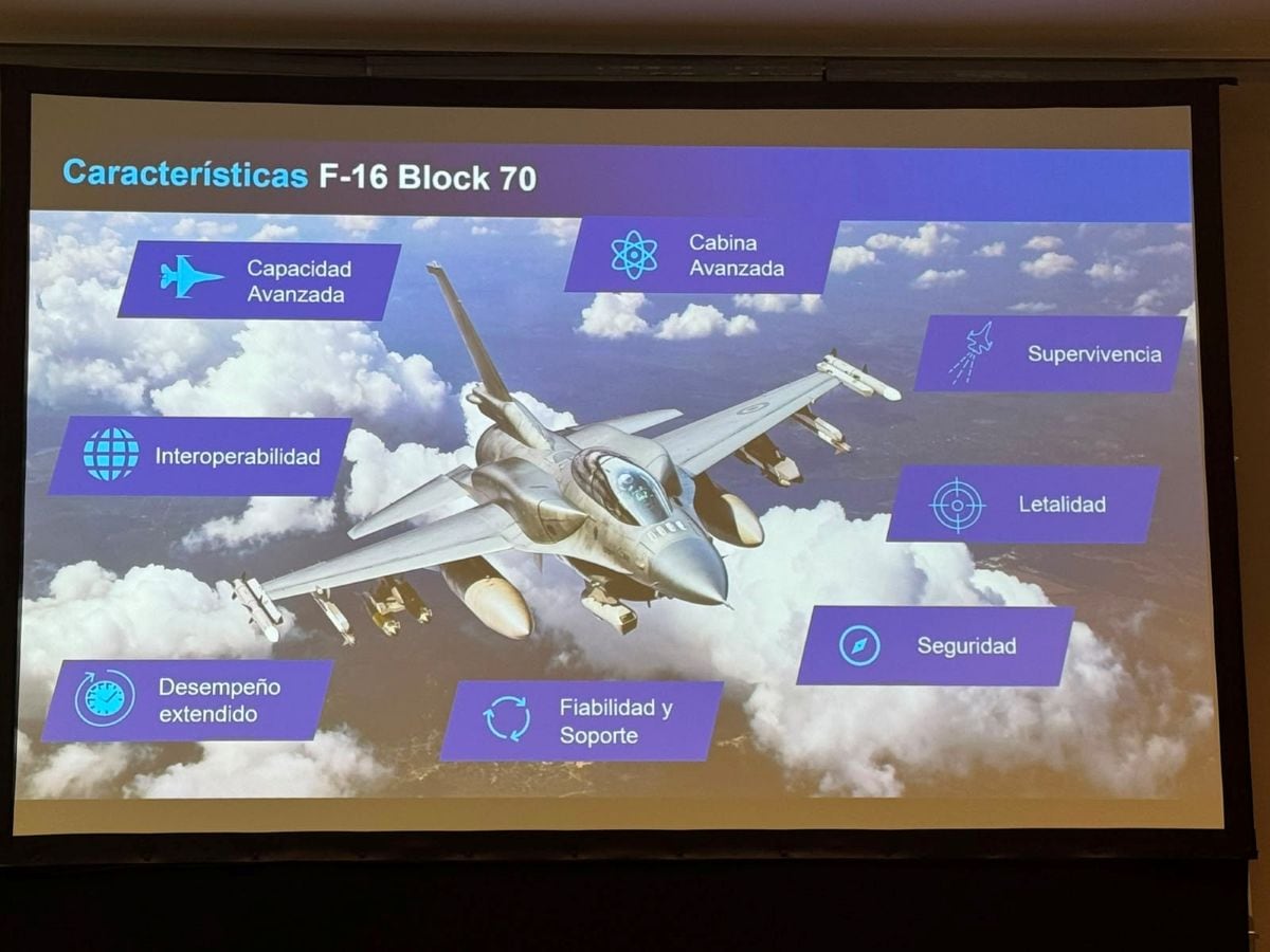Características del F-16. Foto: Giancarlos Torres-Gestión.