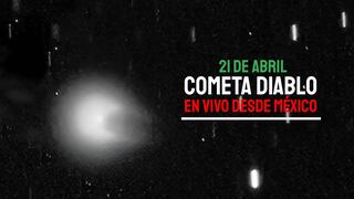 Así se vio al Cometa Diablo en vivo desde México el 21 de abril vía NASA TV