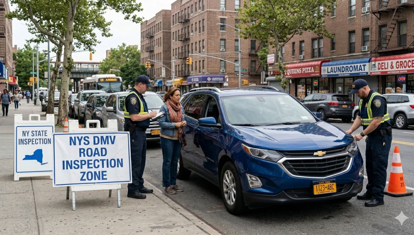 La inspección obligatoria combina chequeo de seguridad y prueba de emisiones, y es la única forma de demostrar que tu vehículo está apto para circular legalmente en Nueva York (Foto: Imagen creada por Gestión MIX usando Gemini)