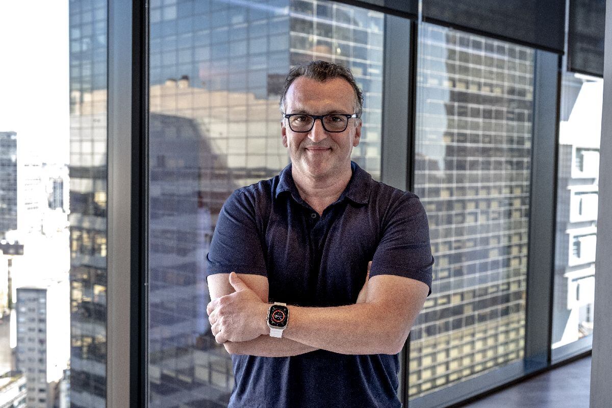El CEO de Globant, Martín Migoya, en las oficinas de la compañía en Buenos Aires en abril de 2024.