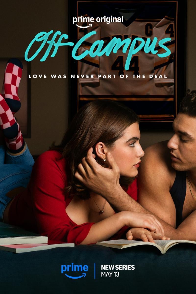 El póster de "Off Campus", serie basada en la saga literaria "Kiss Me" de Elle Kennedy (Foto: Amazon MGM Studios)