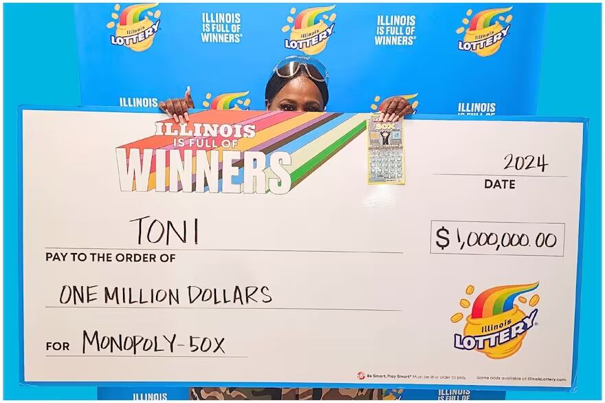 Toni Green se convirtió en la ganadora de US$1 millón y ahora está compartiendo su fortuna (Foto: Lotería de Illinois)