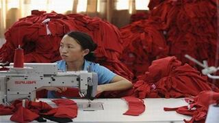 Manufactura china crece a paso lento