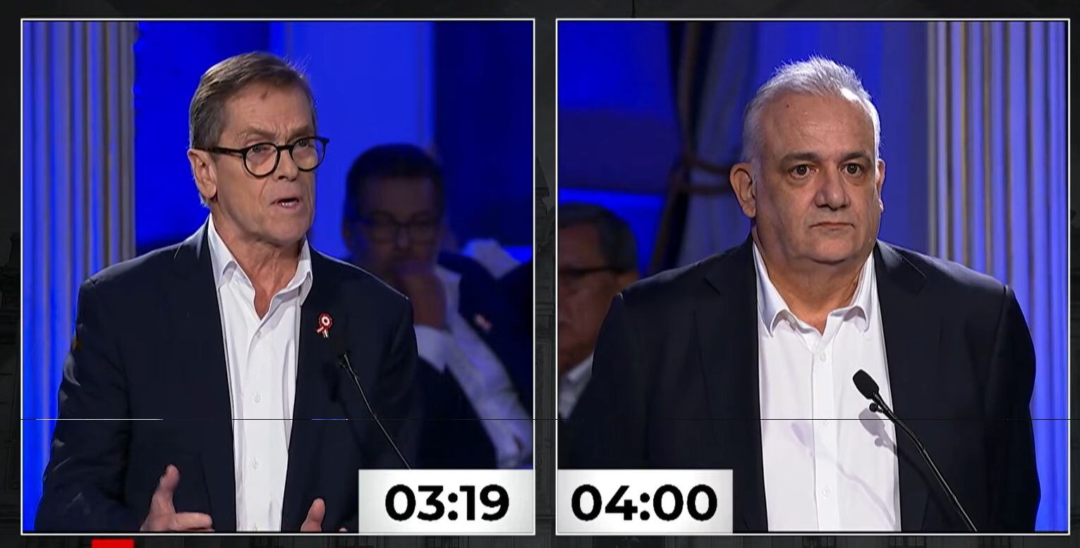 Carlos Neuhaus (Fuerza Popular) y Gustavo Guerra García (Juntos por el Perú) debatieron sobre infraestructura.