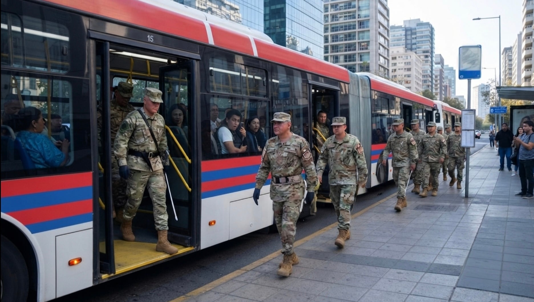 Las Fuerzas Armadas participarán en acciones de apoyo a la seguridad ciudadana en las calles, plantea gobierno de Keiko Fujimori. Foto composición con IA