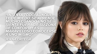 Cita del día de Jenna Ortega, actriz: “Intenta todo, aunque te dé miedo. Se aprende mucho cuando uno se siente fuera de su zona de confort, y es maravilloso conocerse a uno mismo”