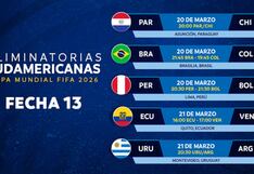Tabla de posiciones de las Eliminatorias 2026: resultados de la fecha 13 y clasificación