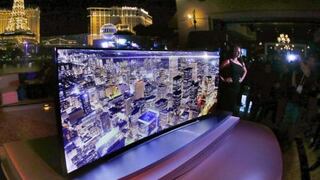Samsung y LG presentaron televisores curvos y flexibles