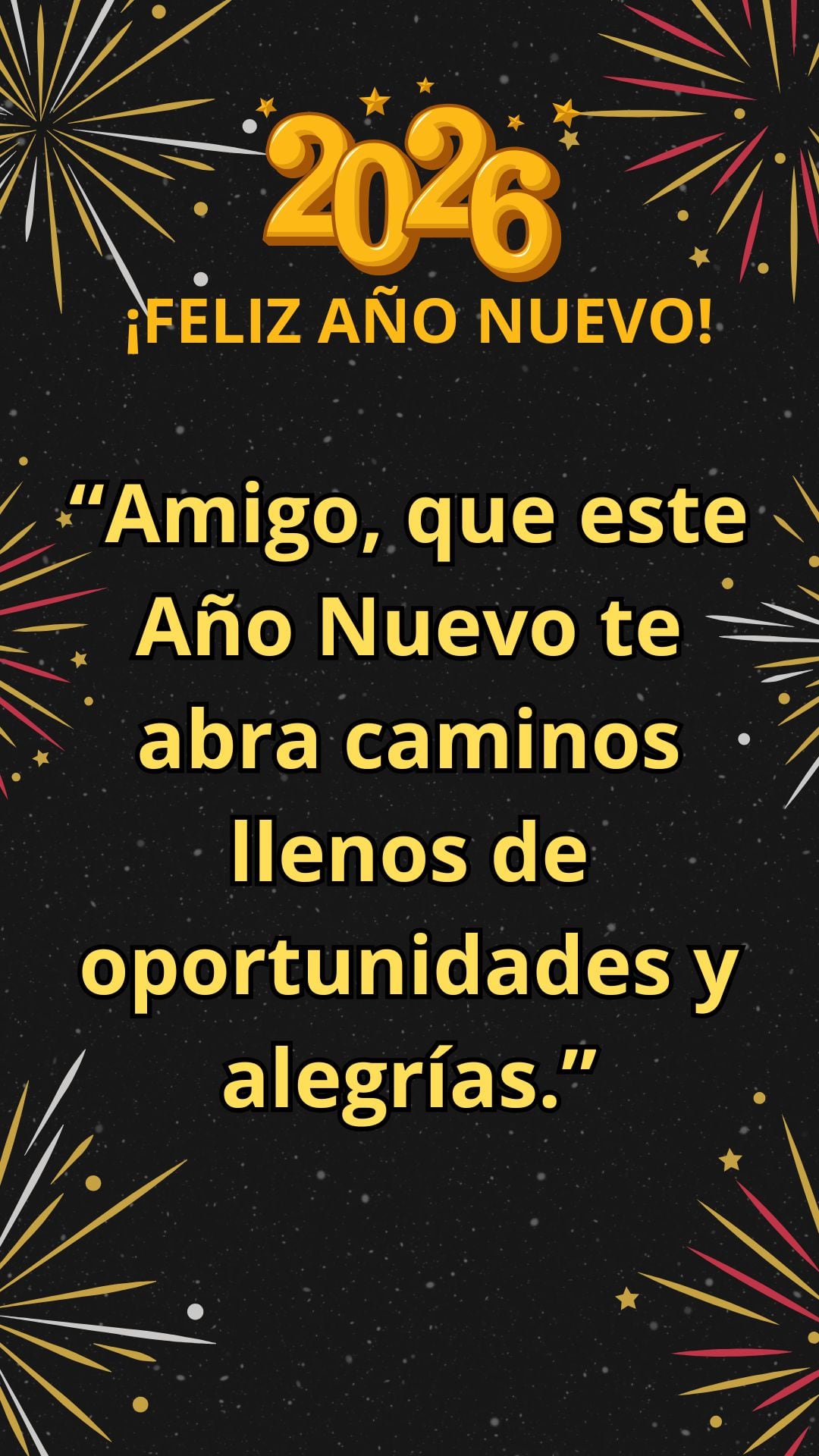 ESTADOS UNIDOS, 31/12/2025.- “Que este Año Nuevo te recuerde lo valiosa que es tu presencia en mi vida.” FOTO DE CANVA.COM
