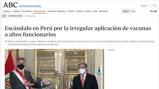 Medios internacionales califican de escándalo vacunación secreta de funcionarios en Perú  | FOTOS