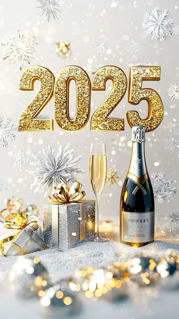 Comparte alguna de estas 30 tarjetas para celebrar un Feliz Año Nuevo 2025 y dedícale alguna con mensajes bonitos, cortos y originales. (Foto: Pinterest.com)