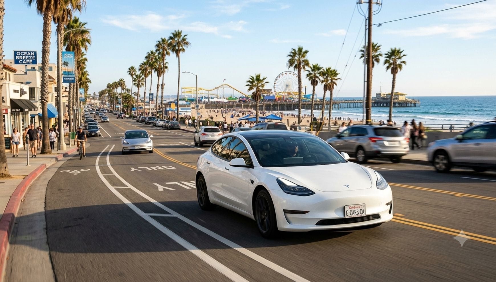Además de ayudarte a ahorrar en la compra, un auto eléctrico puede bajar tus gastos en combustible y mejorar la calidad del aire en tu comunidad (Foto: Imagen creada por Gestión MIX usando Gemini)