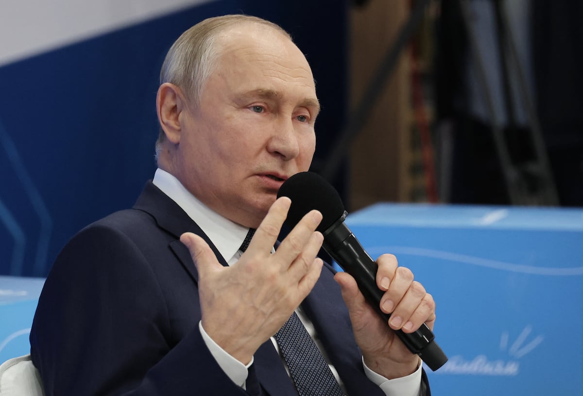 El presidente ruso Vladimir Putin. (Foto de Mikhail KLIMENTYEV / POOL / AFP)