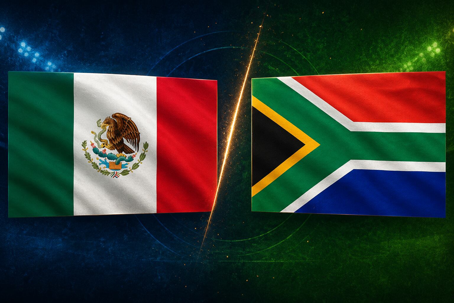 México vs. Sudáfrica se disputará el 11 de junio y se celebrará en el estadio Azteca de Ciudad de México (Foto: Imagen creada por El Comercio MAG usando Gemini)