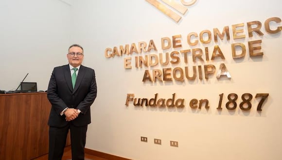 Julio Cáceres, presidente de la Cámara de Comercio e Industria de Arequipa.