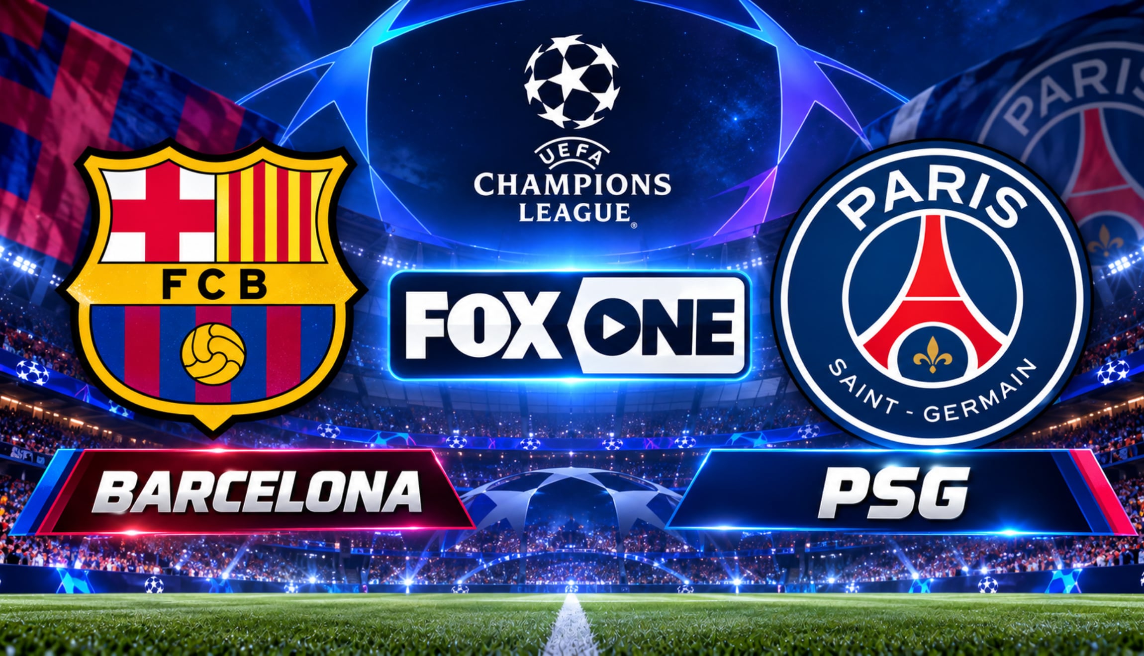⚫ FOX One GRATIS - Ver partido Barcelona vs. PSG EN VIVO por TV online