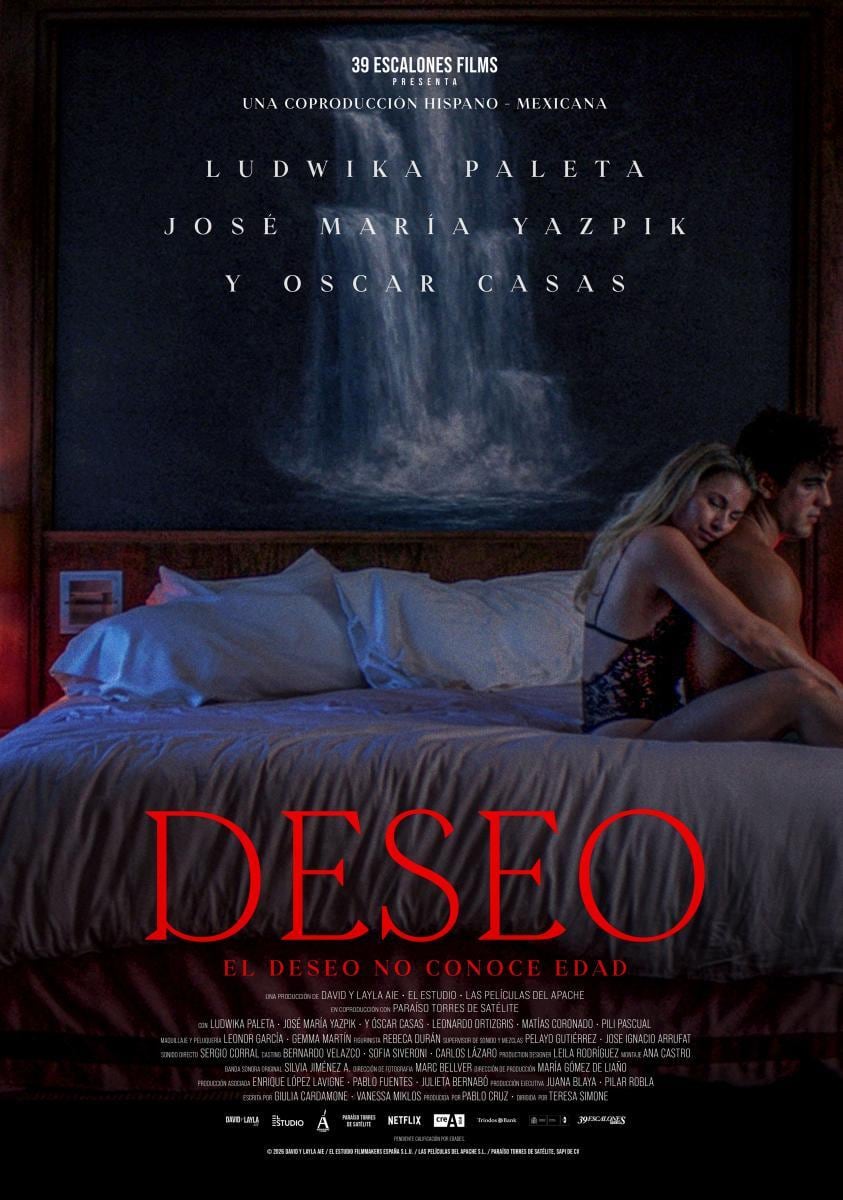 La película "Deseo" se presenta como un intenso thriller erótico y dramático dirigido por la cineasta Teresa Simone (Foto: El Estudio / Las Películas Del Apache)