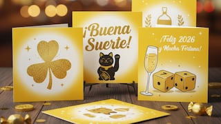 50 tarjetas de ¡Feliz Año Nuevo 2026! en WhatsApp: frases bonitas y mensajes originales para enviar el 1 de enero