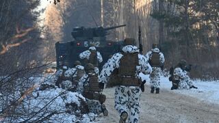 Las fuerzas ucranianas se entrenan para el combate en pueblo fantasma de Chernóbil
