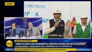 Luz Salgado pone fin a la moción de interpelación del ministro Martín Vizcarra