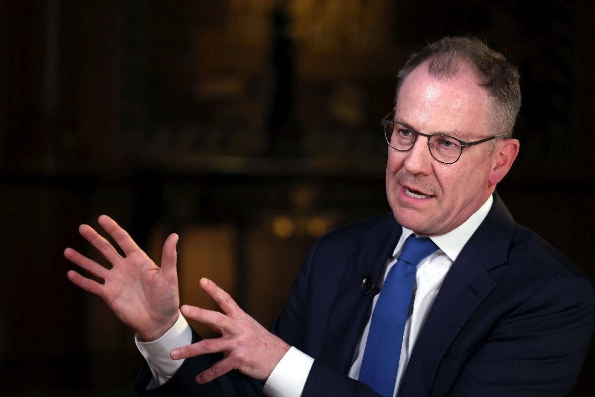 Michael Hartnett, estratega jefe de inversiones de Bank of America Corp., durante una entrevista con Bloomberg Television en la Cumbre Global de Inversores de Bank of America en Roma, Italia, el jueves 14 de marzo de 2024.