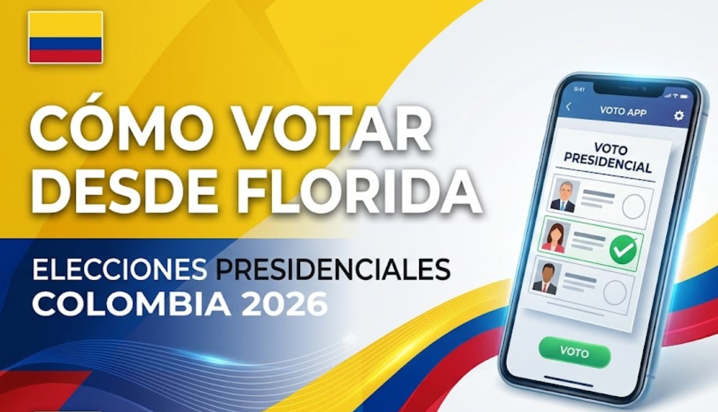 Consulta cómo puedes votar desde Florida para las Elecciones en Colombia 2026 de este domingo 31 de mayo. Revisa tu horario y local de votación. (Foto: Imagen creada por Gestión Mix utilizando la IA de Gemini)
