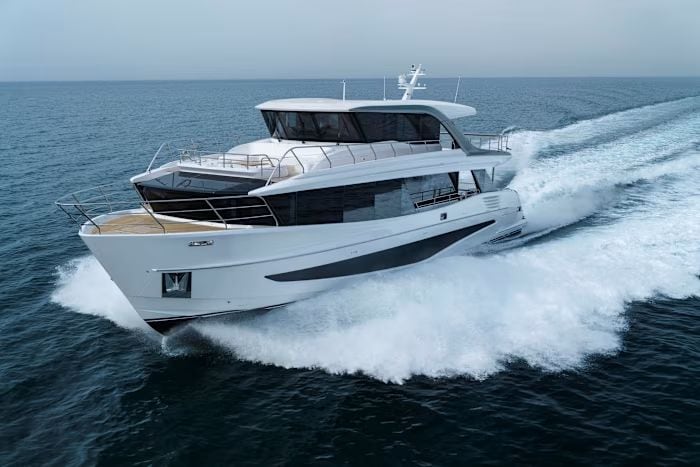 Nuevo modelo de superyate X90 de 90 pies de Princess Yachts. Foto: Princess Yachts
