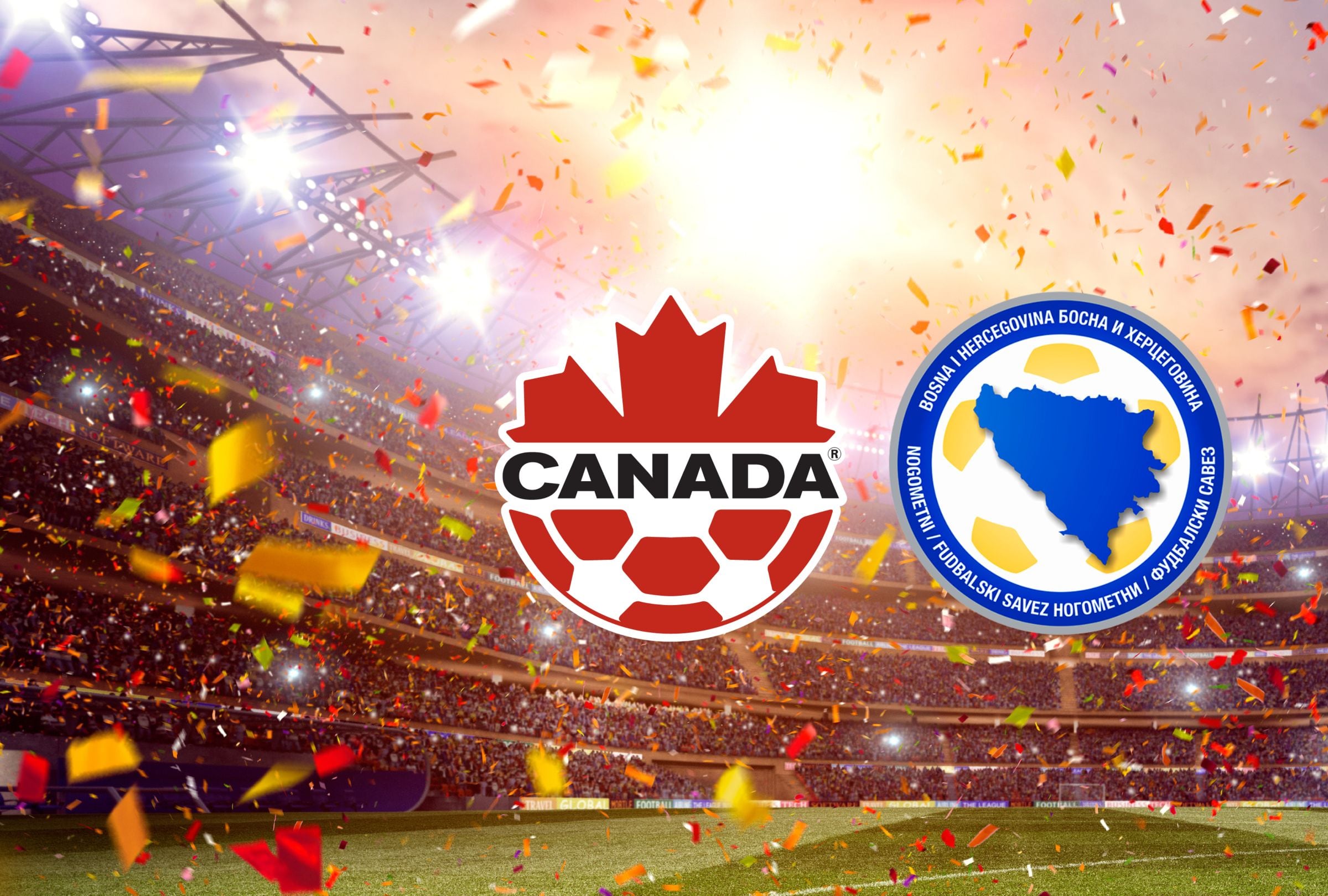 El Canadá vs. Bosnia Herzegovina por el Mundial de Fútbol 2026 es un partido que apunta a ser intenso de principio a fin. (Foto: Composición Canva - Gestión Mix)