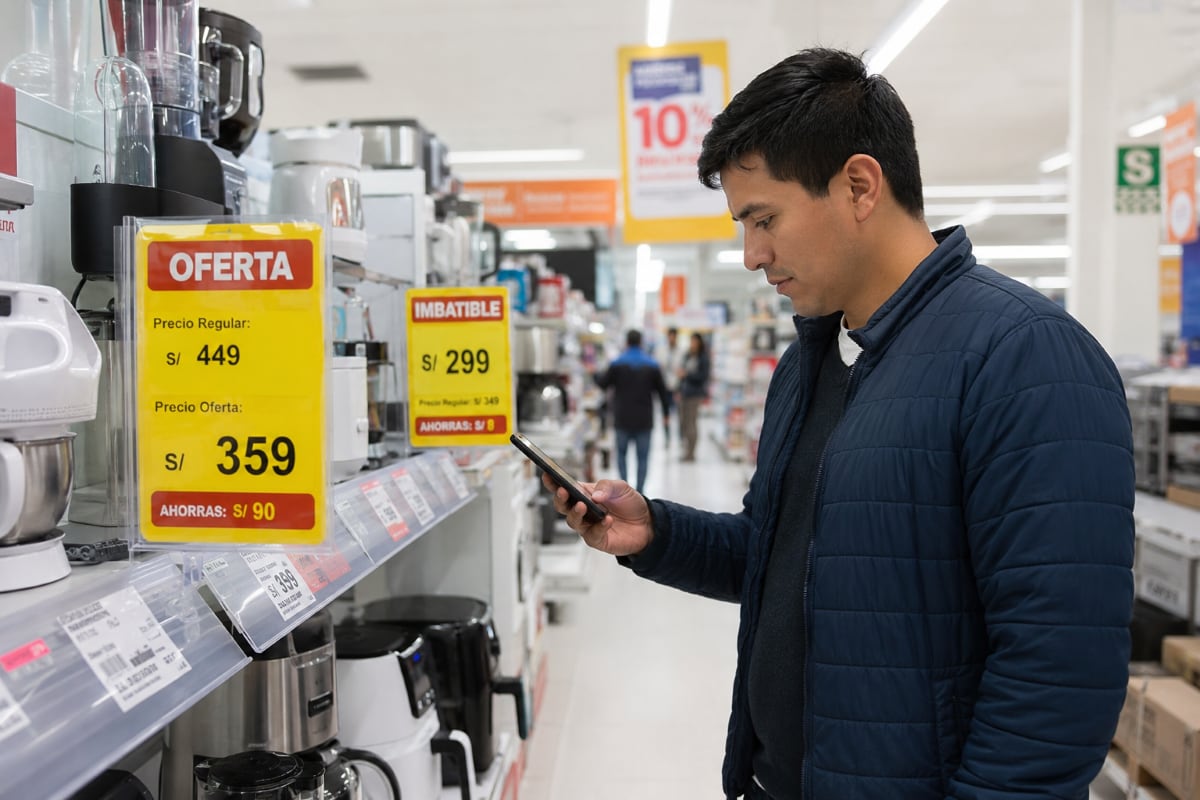 Consumidor peruano en modo cautela: prioriza ahorro, compara más y reduce compras impulsivas en pleno contexto electoral. Foto: Composición Gestión/ ChatGPT.