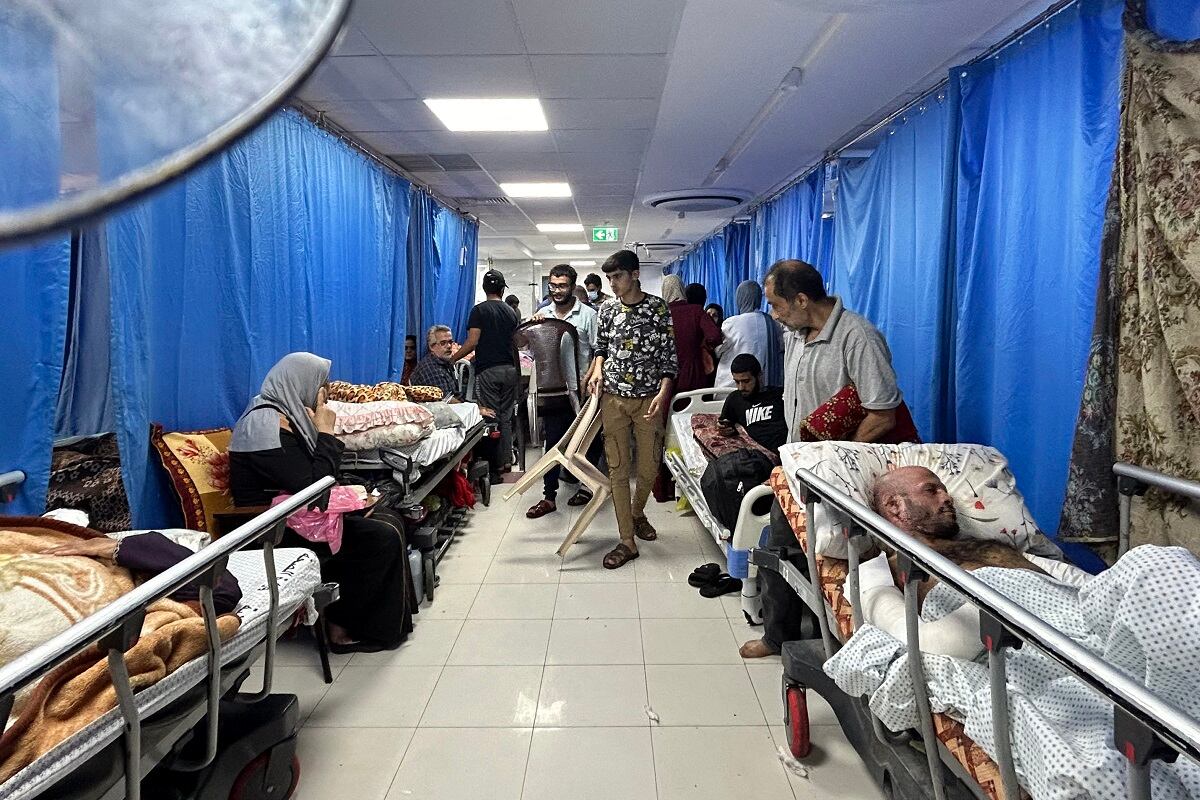 Hospital de Gaza tras conflicto armado entre Israel y Hamas. (Foto de Khader Al Zanoun / AFP)