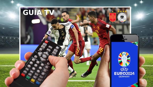 Lista de canales de televisión del partido Alemania vs. España que se juega en el Estadio MHPArena de Stuttgart, Alemania, por los cuartos de final de la Eurocopa 2024. (Foto: AFP)