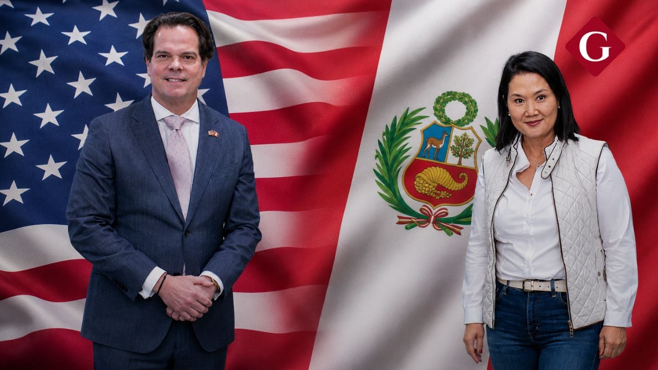 El embajador de Estados Unidos, Bernie Navarro, aseguró que a nombre de Donald Trump, esperan continuar el trabajo conjunto con Perú. Composición: Gestión