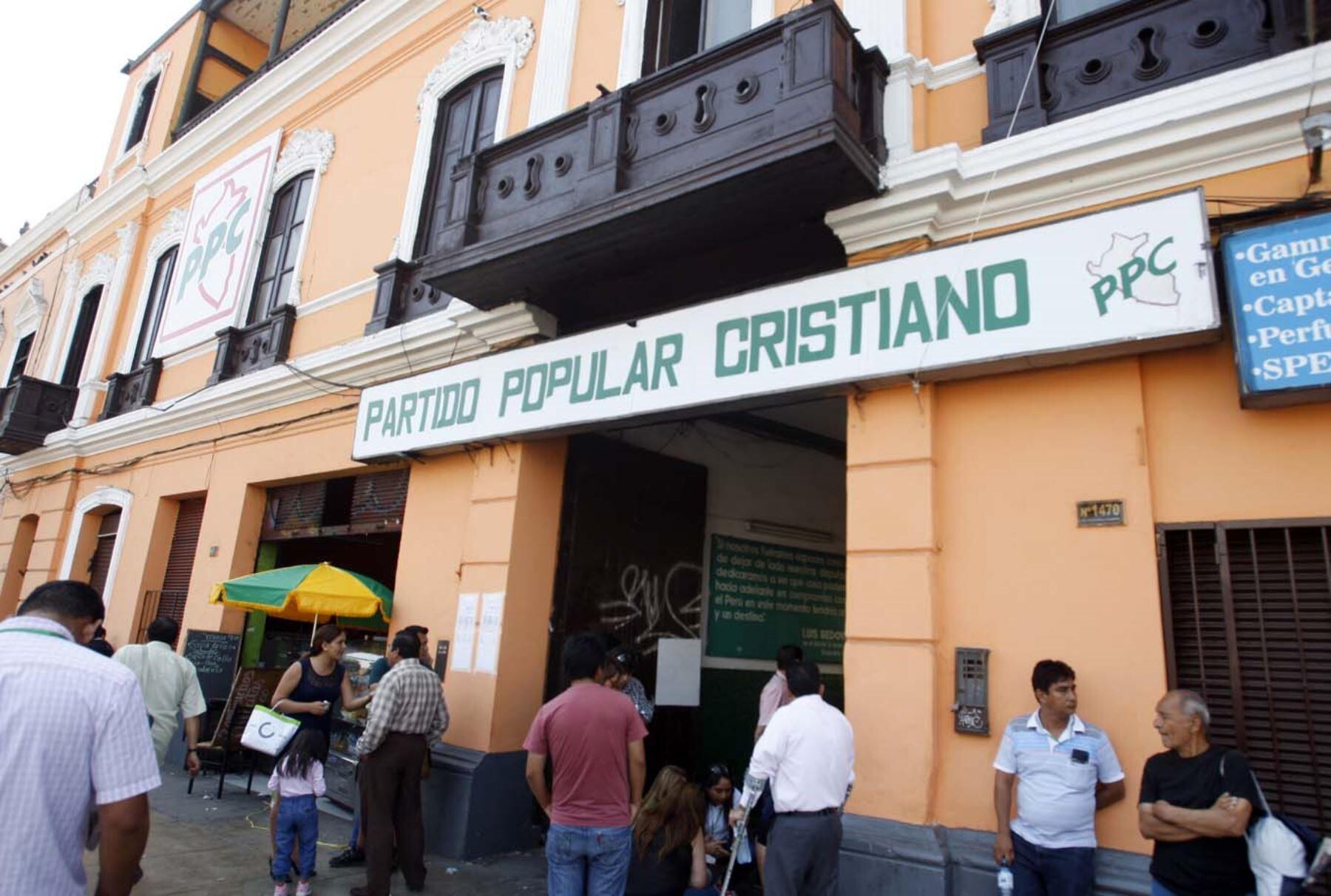 Partido Popular Cristiano. (Foto: Andina)