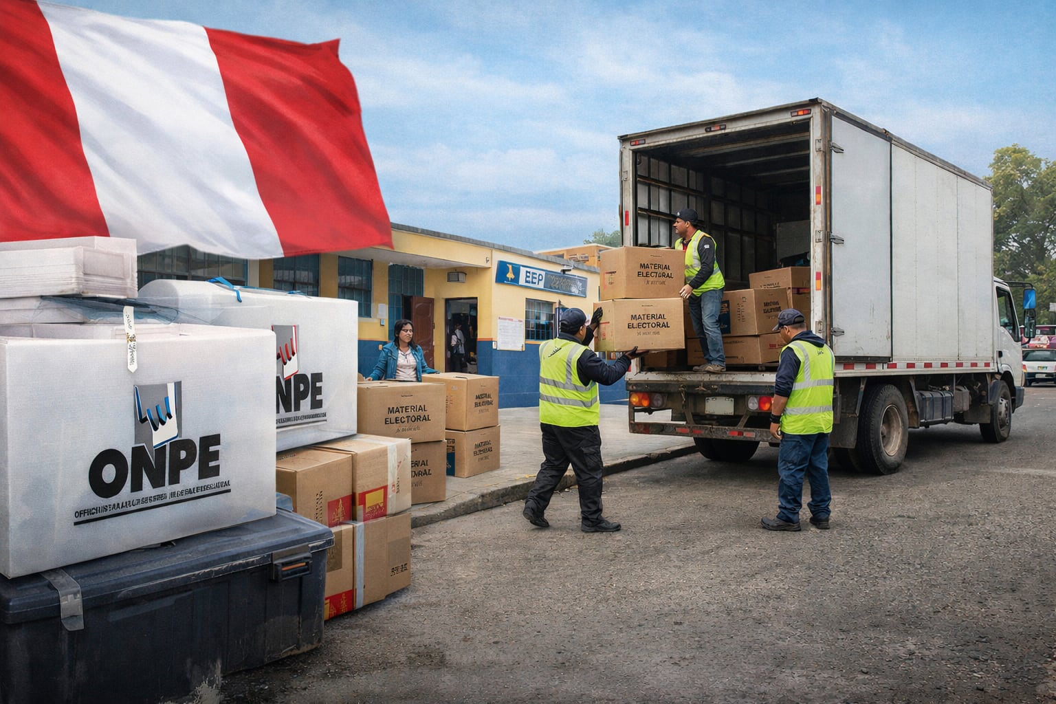 La LGCP, el marco que la ONPE pudo “ignorar” en ciertos extremos para contratar a Galaga, cumple la próxima semana (22 de abril) un año entero de vigencia total. Fotocomposición: ChatGPT, Alessandro Azurín, Diario Gestión.