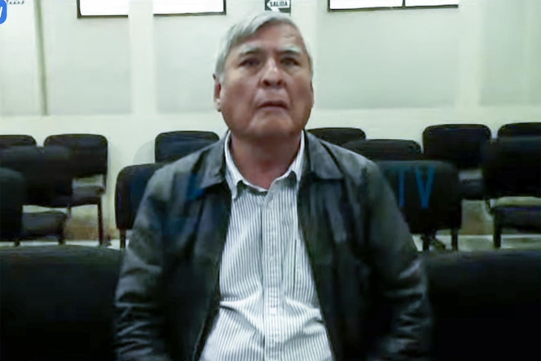 Jaime Castillo Petruzzi también es parte del proceso. Se les imputa el delito de apología al terrorismo. Foto: Captura /Agencia Andina