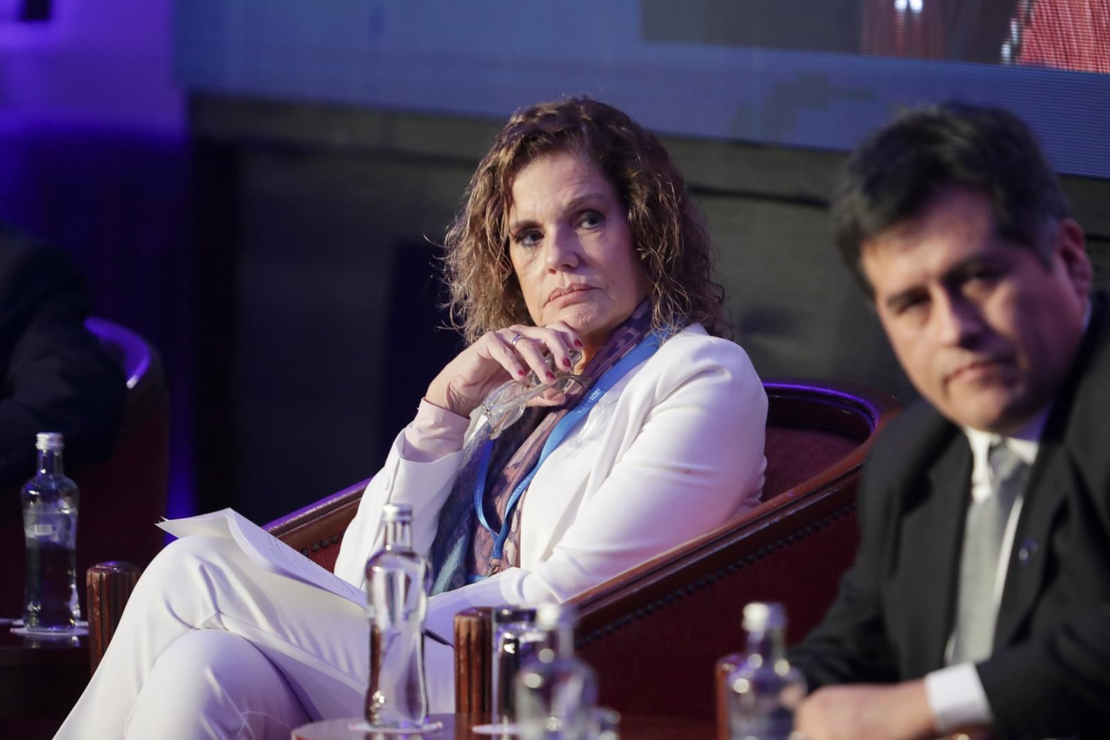 Mercedes Aráoz, presidenta de inPerú, se presentó en el foro “Perspectivas: Retos y oportunidades en el contexto electoral”. (Imagen: Julio Reaño para GEC)