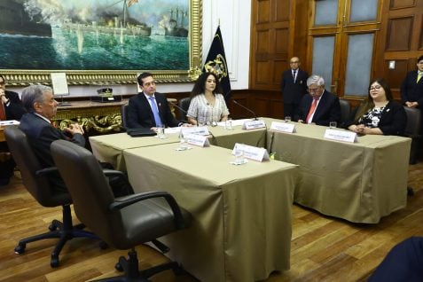 Mesa Directiva de la Junta Preparatoria. Foto: Congreso de la República.