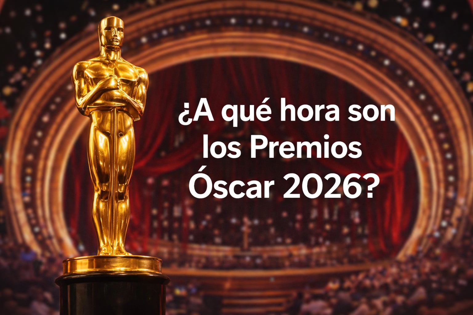 Revisa a qué hora inician los Premios Oscar 2026 y cómo ver EN VIVO la ceremonia de premiación (Foto: Imagen hecha por Gestión con apoyo de la IA Gemini)