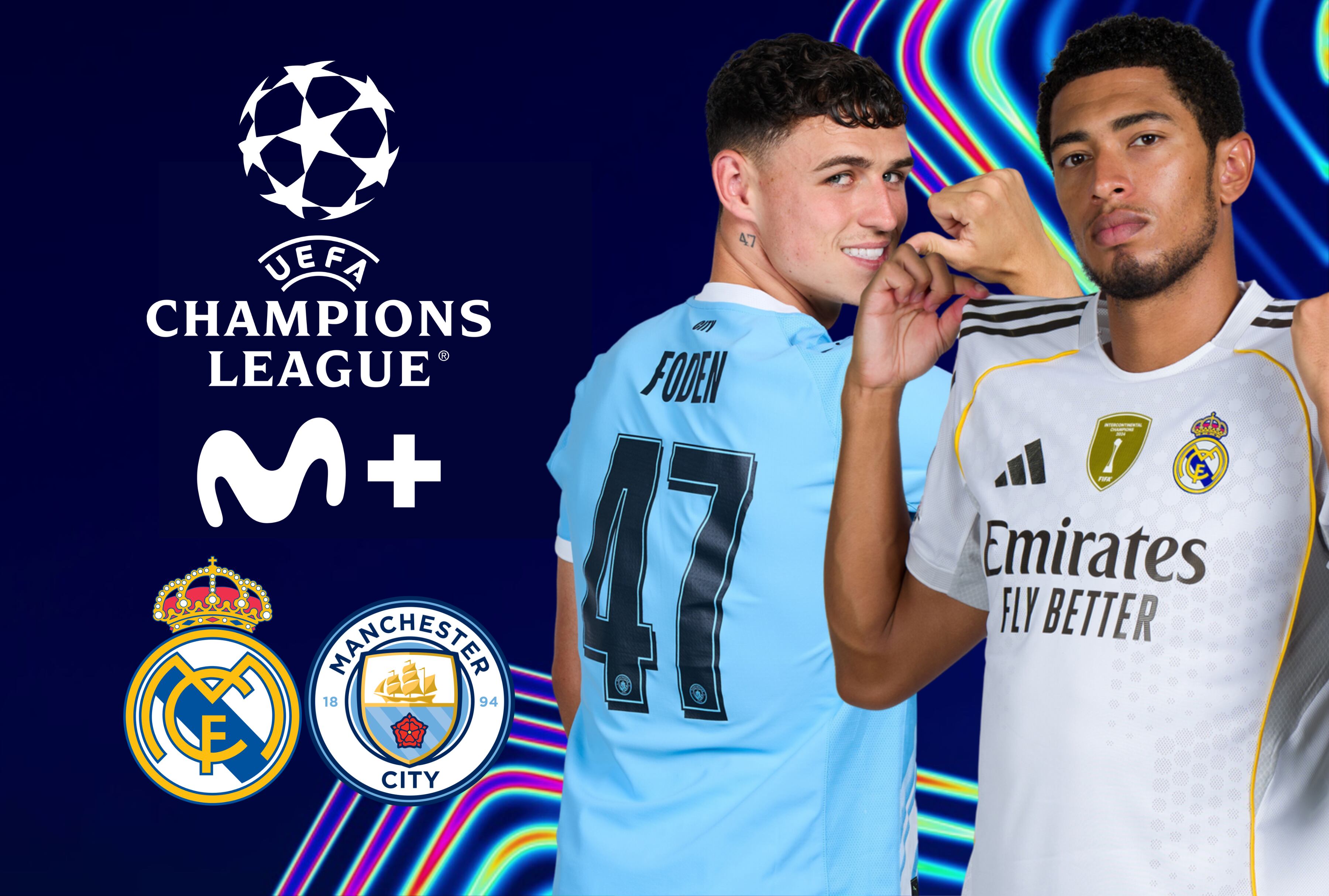 Te decimos dónde televisan el Real Madrid vs. Man. City por Movistar Plus y Movistar Liga de Campeones online. No te pierdas este duelo de titanes en la Champions League en directo por Fútbol TV y sigue el camino a la final europea. | Crédito: uefa.com / Composición Mag
