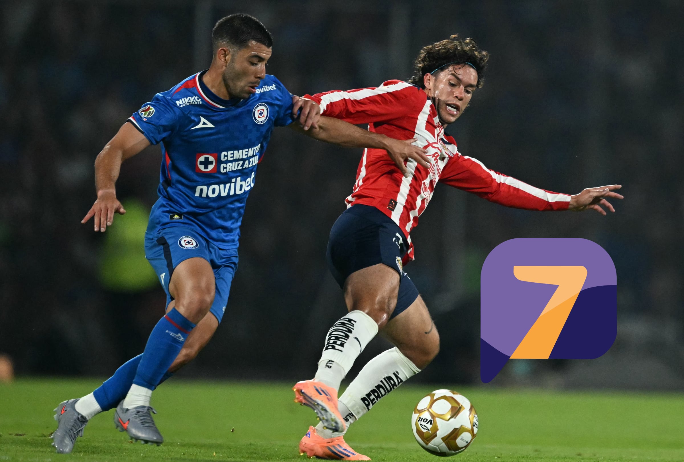 CIUDAD DE MÉXICO (MÉXICO), 21/02/2026.- Cobertura oficial de TV Azteca Siete (Canal 7) EN VIVO GRATIS para ver el partido entre Chivas de Guadalajara y Cruz Azul este sábado 21 de febrero por la Jornada 7 del Torneo Clausura 2026 de la Liga MX desde el Estadio Banorte de la CDMX. FOTO DE YURI CORTEZ PARA AFP