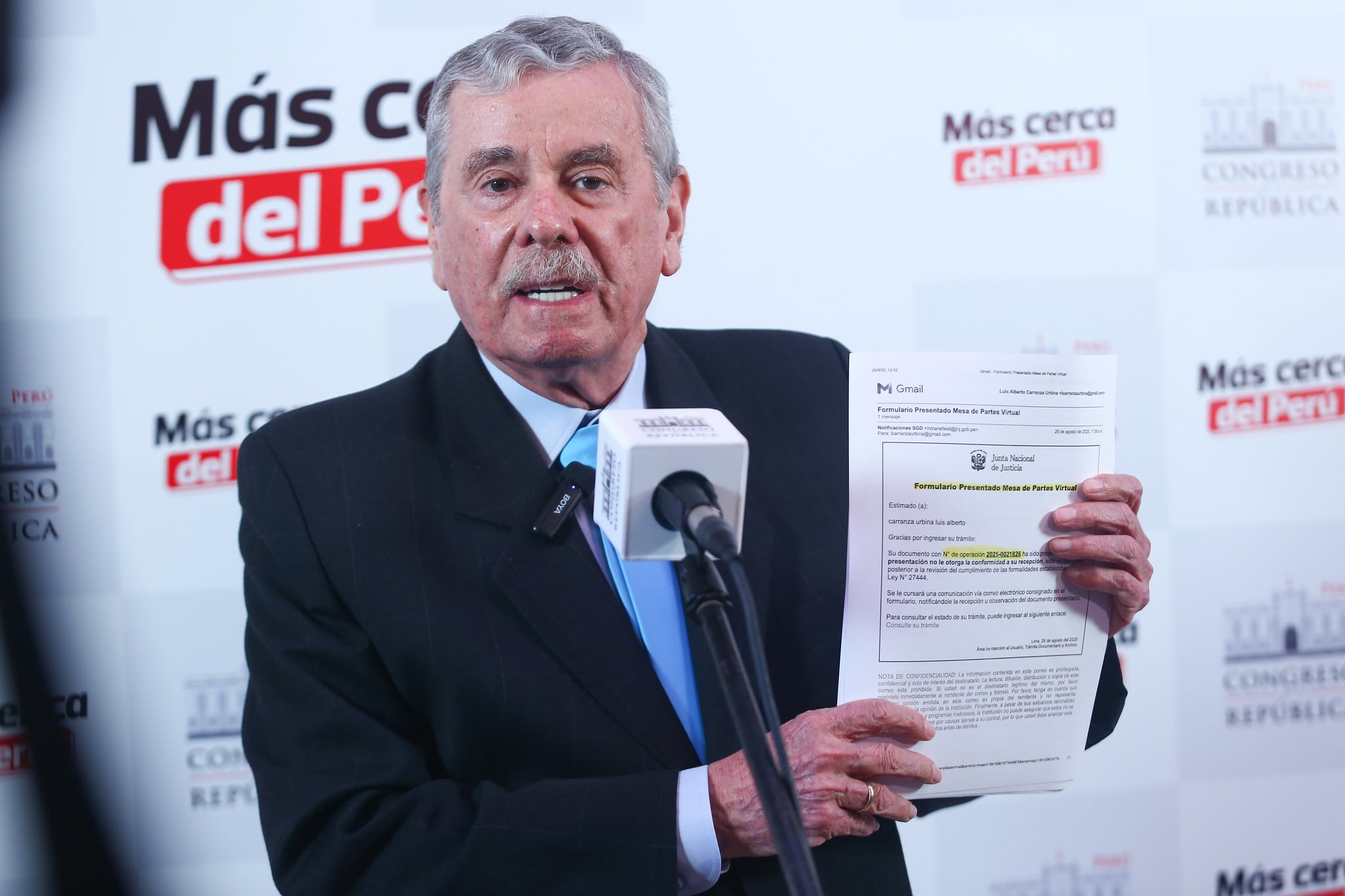 Rospigliosi instó también a la Fiscalía a desactivar el Equipo Especial para casos con víctimas durante las protestas sociales (EFICAVIP). Foto: Congreso