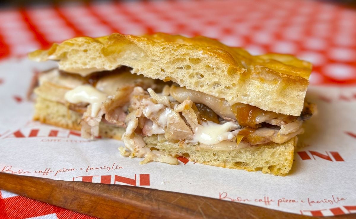 La porchetta con crescia integra la propuesta gastronómica que Valentini Café.