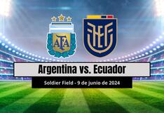 Canales TV que transmitieron Argentina vs. Ecuador por amistoso desde USA