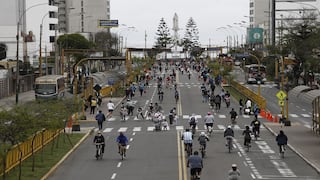 Av. Brasil: volverán a cerrar carril central todos los domingos para uso exclusivo de peatones y ciclistas