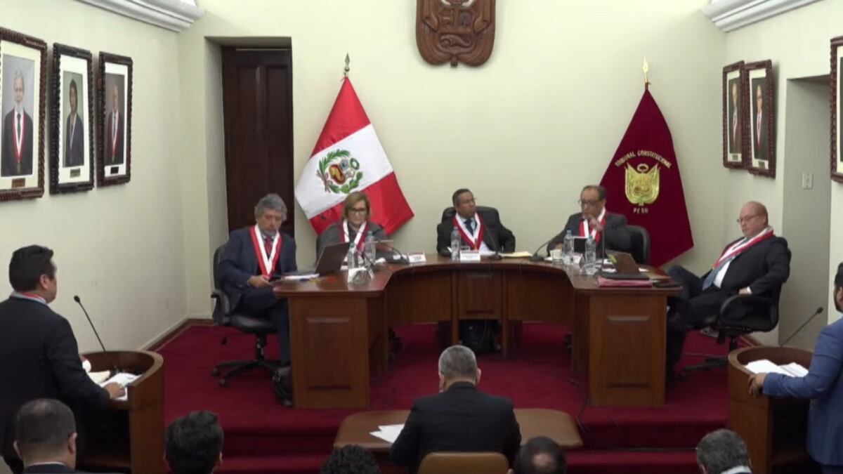 El Tribunal Constitucional sesionó en Arequipa para evaluar la demanda competencial que presentó el Congreso contra el Poder Judicial por el caso JNJ. (Captura: TC)