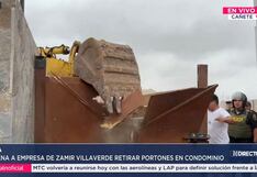 Retiran portones de condominio que fueron instalados por empresa de Zamir Villaverde