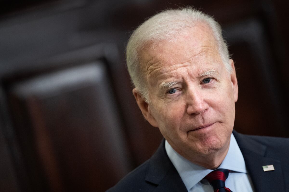 La secretaria de prensa de la Casa Blanca, Karine Jean-Pierre, había anunciado que Biden fue el anfitrión de una cena para su homólogo francés Emmanuel Macron. (Foto de Brendan Smialowski / AFP)